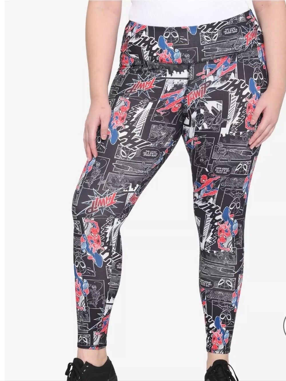 Her Universe Marvel Spider-Man Comic Leggings Plus Size 5X